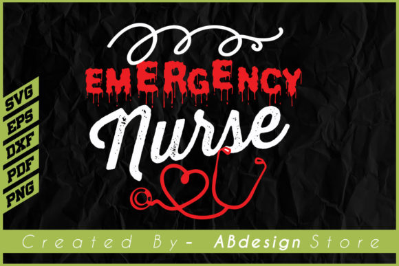 Emergency Nurse SVG: Graphics for Print Templates