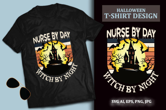 Halloween Nurse SVG: Graphics & Print Templates