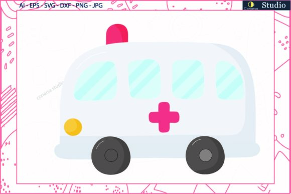 Medical Ambulance Car Svg: Graphics and Icons