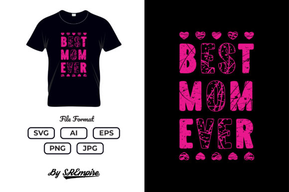 Mother s Day Typography T-shirt - 12 Graphics & Print Templates