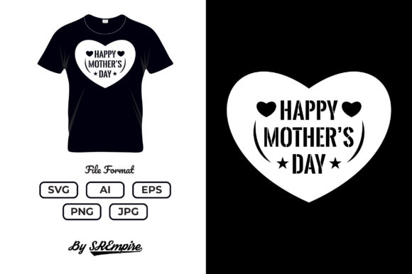 Mother’s Day Typography T-shirt - 21 Graphics