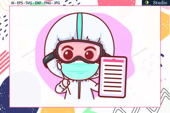 Nurse Girls Cute Check SVG: Graphics & Icons