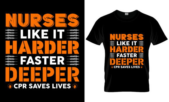 Nurse T-Shirt Design Vector Graphic 18: Graphics for Print Templates