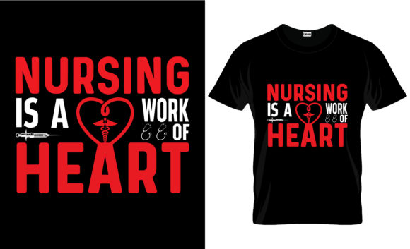 Nurse T-Shirt Design Vector Graphic 24: Print Templates & Graphics