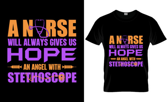 Nurse T-Shirt Design Vector Graphic 28: Print Templates & Graphics