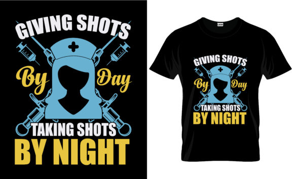 Nurse T-Shirt Design Vector Graphic 29: Graphics & Print Templates