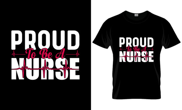 Nurse T-Shirt Design Vector Graphic 31: Graphics and Print Templates