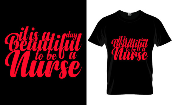 Nurse T-Shirt Design Vector Graphic 7: Graphics & Print Templates