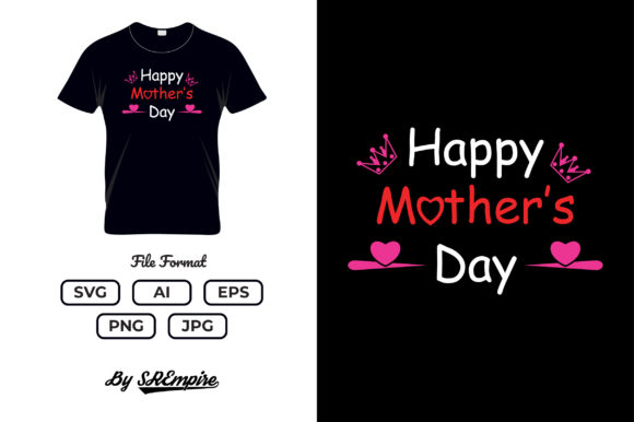 Reviewing Mother s Day Typography T-shirt - 07 for Embroidery